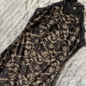 Black lace dress
